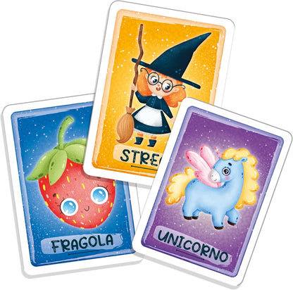 Lisciani Giochi- Game Library Children's Cards Merchant at the Fair, Color, 96695