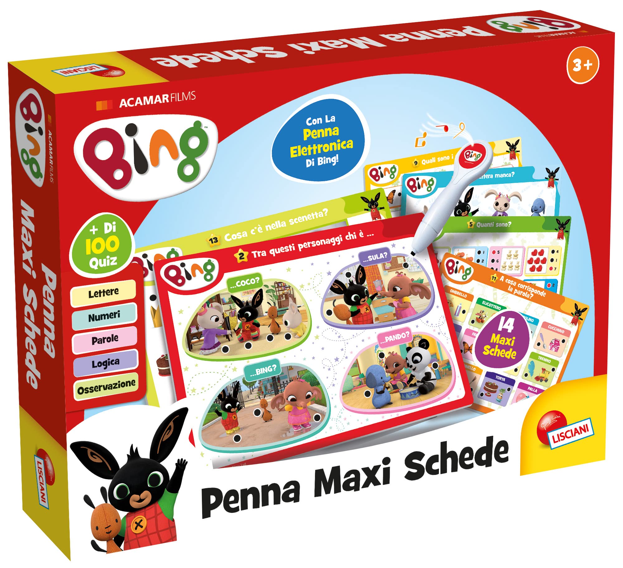 Liscianigiochi 100422 Lisciani Games Bing Pen Maxi Cards