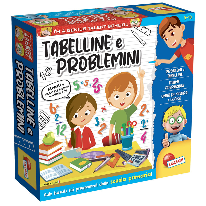Liscianigiochi 100491 Lisciani Games I'm a Genius Ts Tables and Issues