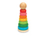 Teorema Giocattoli - Pyramid with rings in coloured wood, 40557