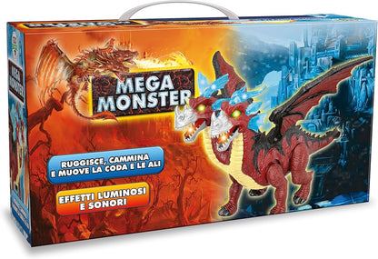 Teorema 66856 - Mega Dragon with 2 Heads Walking with Sound and Bright Effects