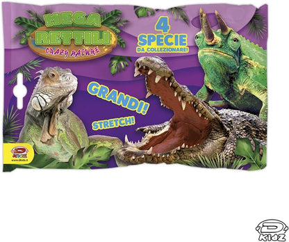 D-KIDZ DIM02236P Crazy Nature Mega Reptile, Assortment, Multi-Coloured