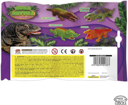 D-KIDZ DIM02236P Crazy Nature Mega Reptile, Assortment, Multi-Coloured