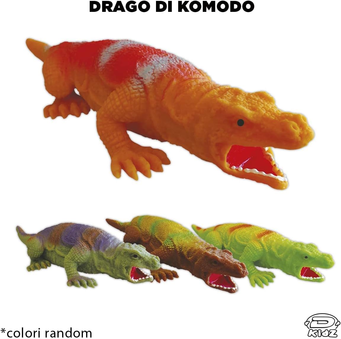 D-KIDZ DIM02236P Crazy Nature Mega Reptile, Assortment, Multi-Coloured