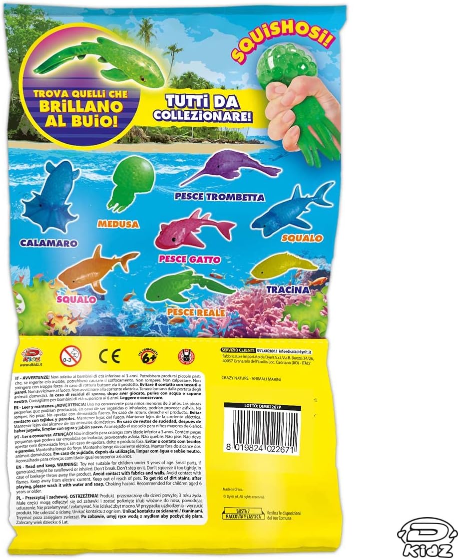D-KIDZ Crazy Nature Marine Animal, Assortment, Multicolor, DIM02267P