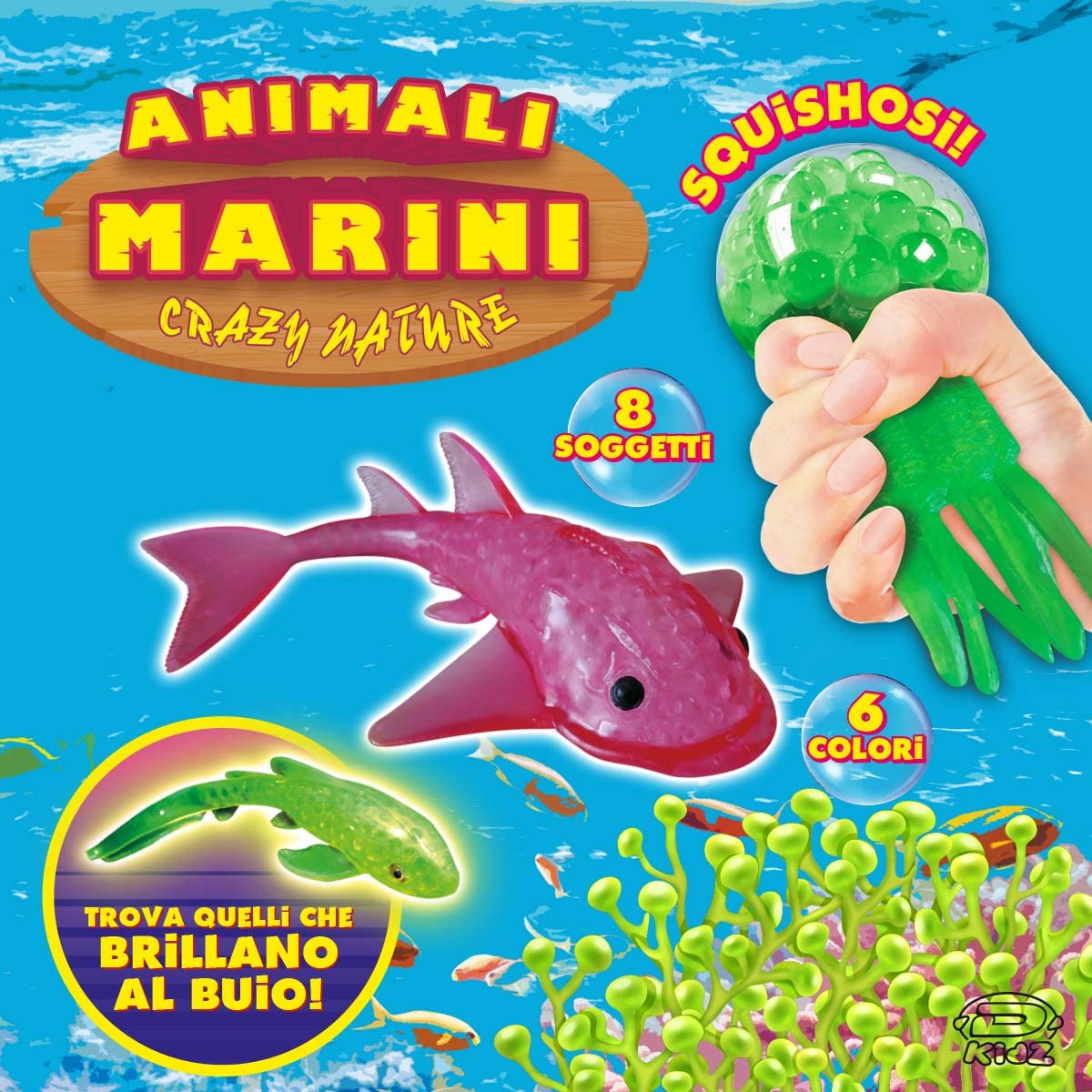 D-KIDZ Crazy Nature Marine Animal, Assortment, Multicolor, DIM02267P