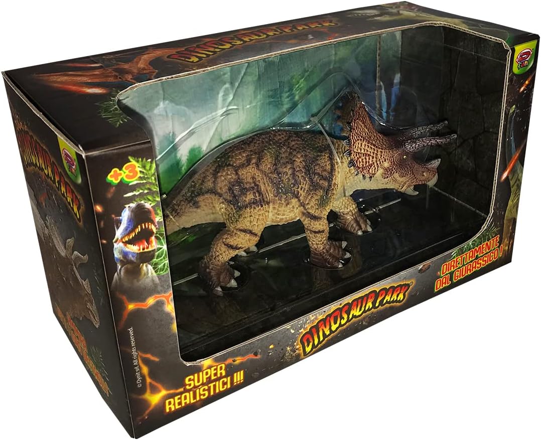 D-KIDZ Triceratops Dinosaur Park, Triceratops, Multicoloured, DIP76646