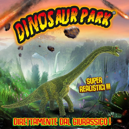 D-KIDZ Brachiosaurus Dinosaur Park, Brachiosaurus, Multicoloured, DIP76648