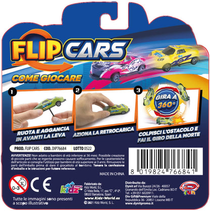 D-KIDZ 6203289 Macchinine Flip Cars, Assortment, Multi-Coloured