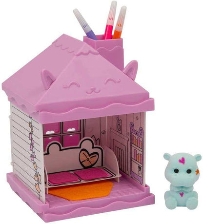 Grandi Giochi - Fuzzikins The Colours Puppies Houses, The Hippo Living Room, Puppies to Colour, Wash and Recolour - FUZ00004