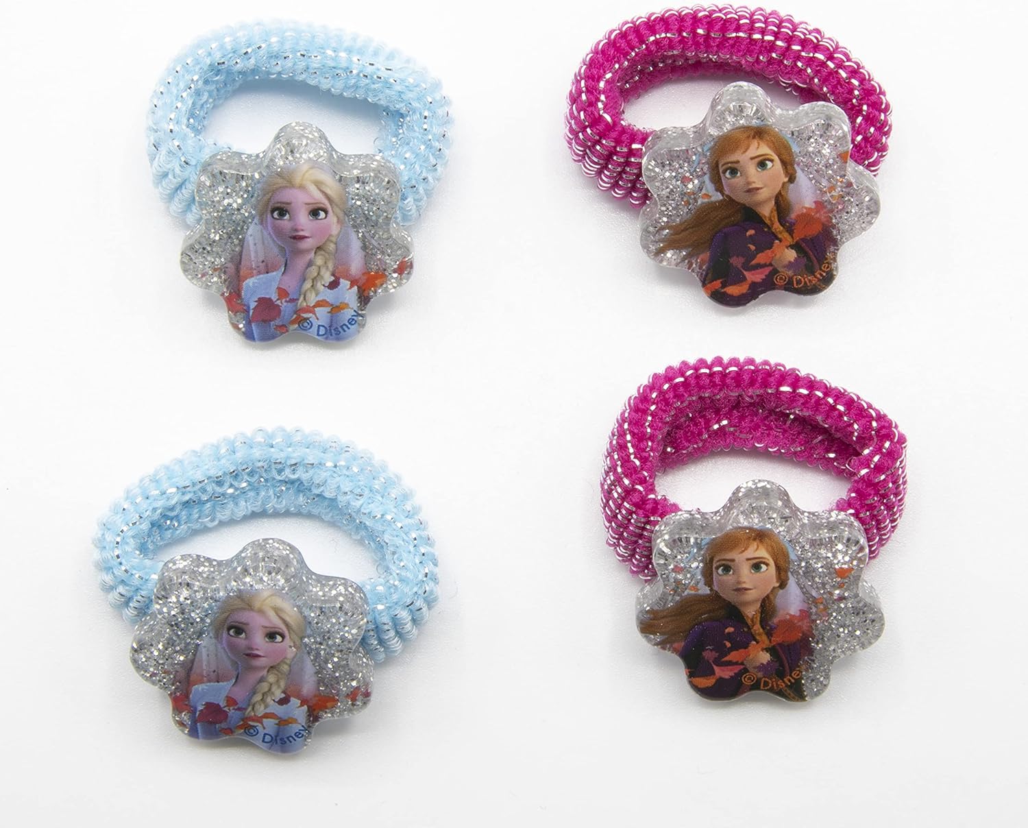 Joy Toy- Disney Frozen 2 Elastici per Capelli, Multicolore, 19383