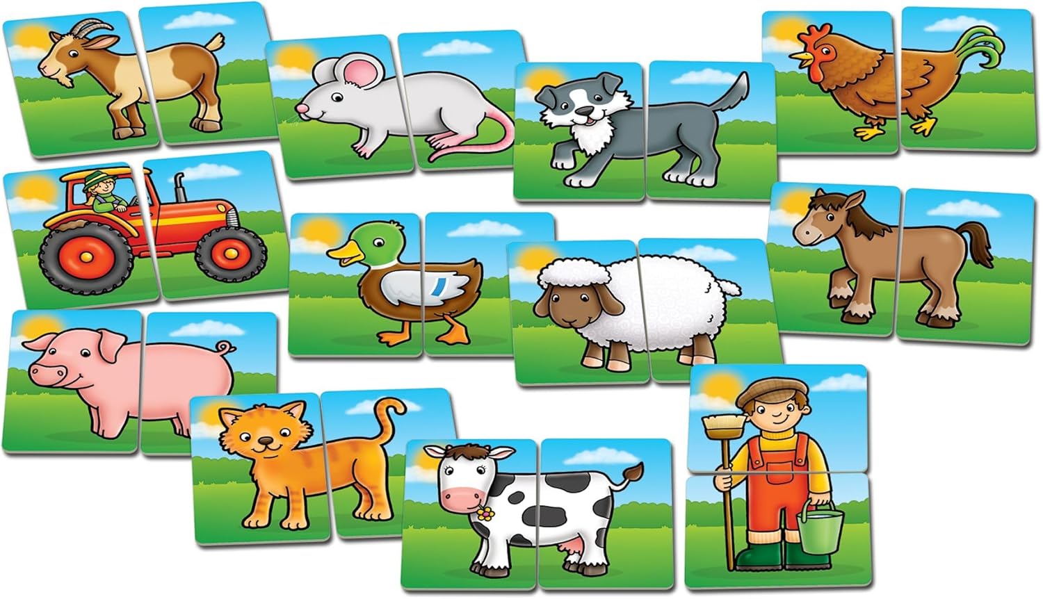 Orchard Toys La Fattoria da Capo a Piedi - Educational Game of Matching and Memory for children aged 18 months and up (Italian Edition)