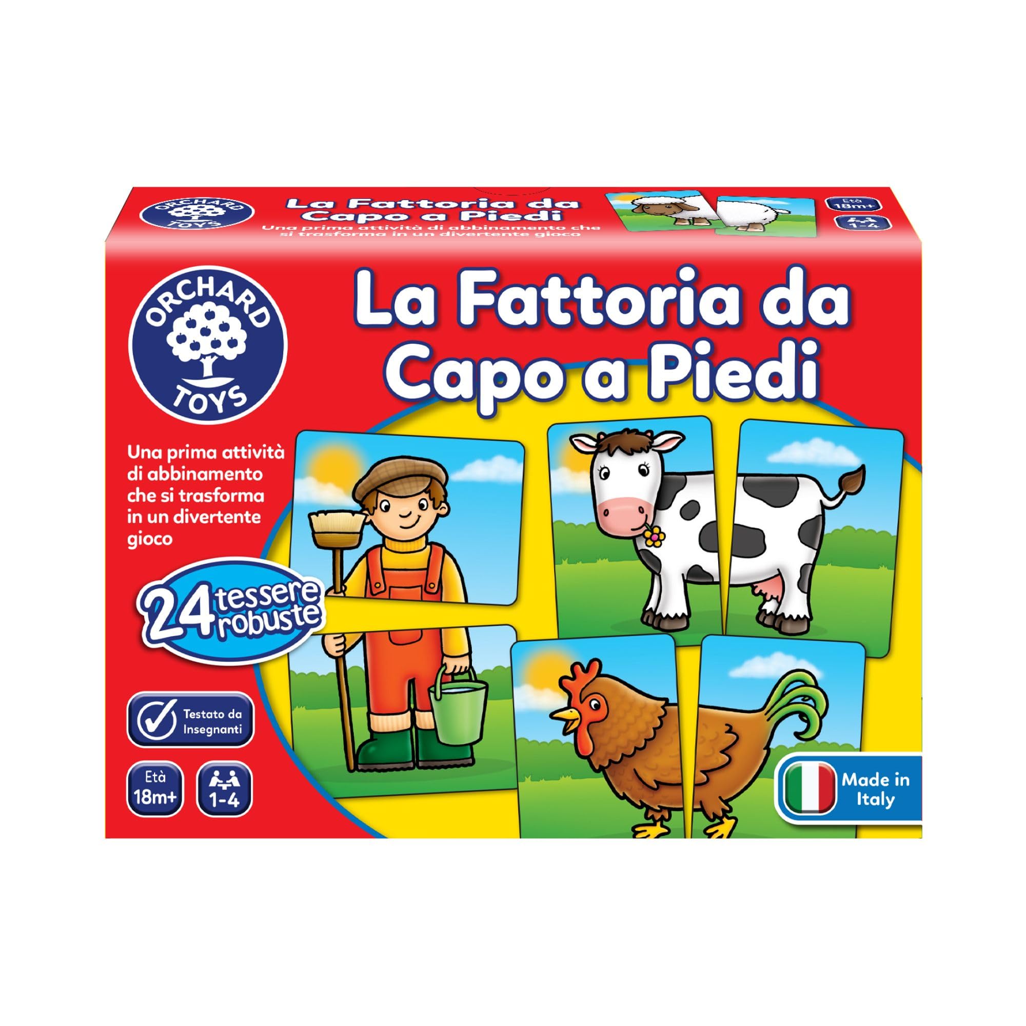 Orchard Toys La Fattoria da Capo a Piedi - Educational Game of Matching and Memory for children aged 18 months and up (Italian Edition)