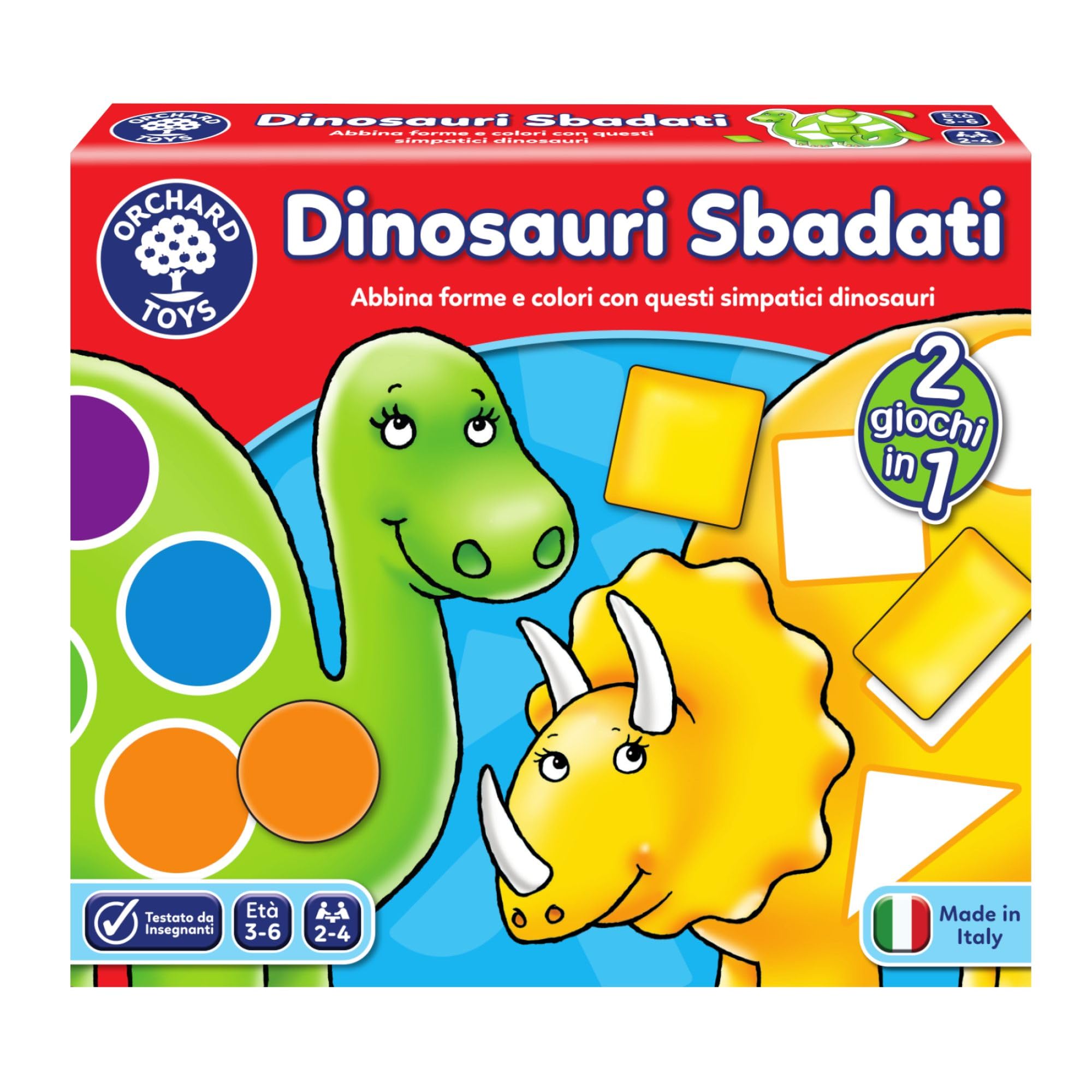 Dinosaurs - Educational Game of Shapes and Colors for children from 3 to 6 years (Italian Edition)
