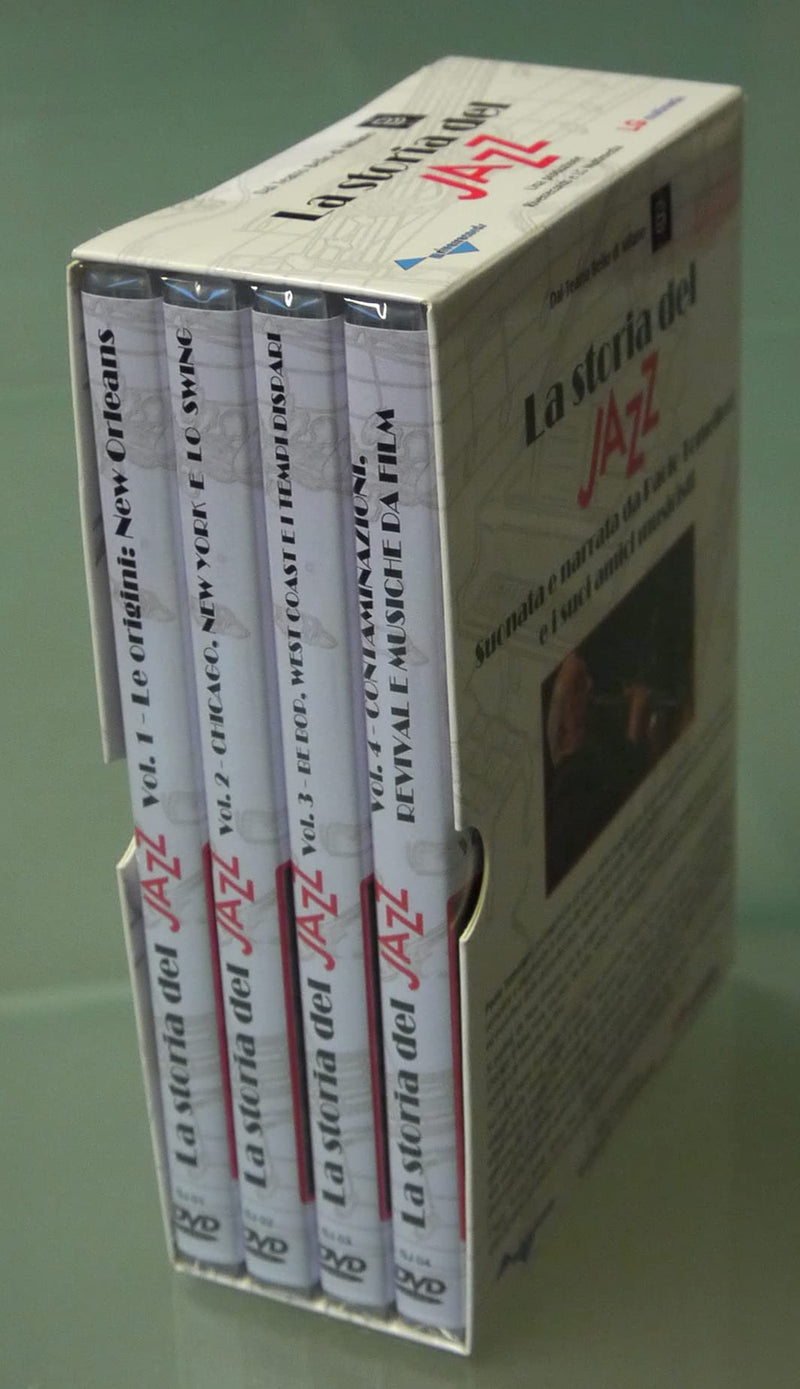 La storia del jazz suonata e narrata da Paolo Tomelleri cofanetto 4 dvd