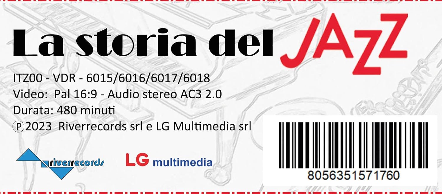 La storia del jazz suonata e narrata da Paolo Tomelleri cofanetto 4 dvd
