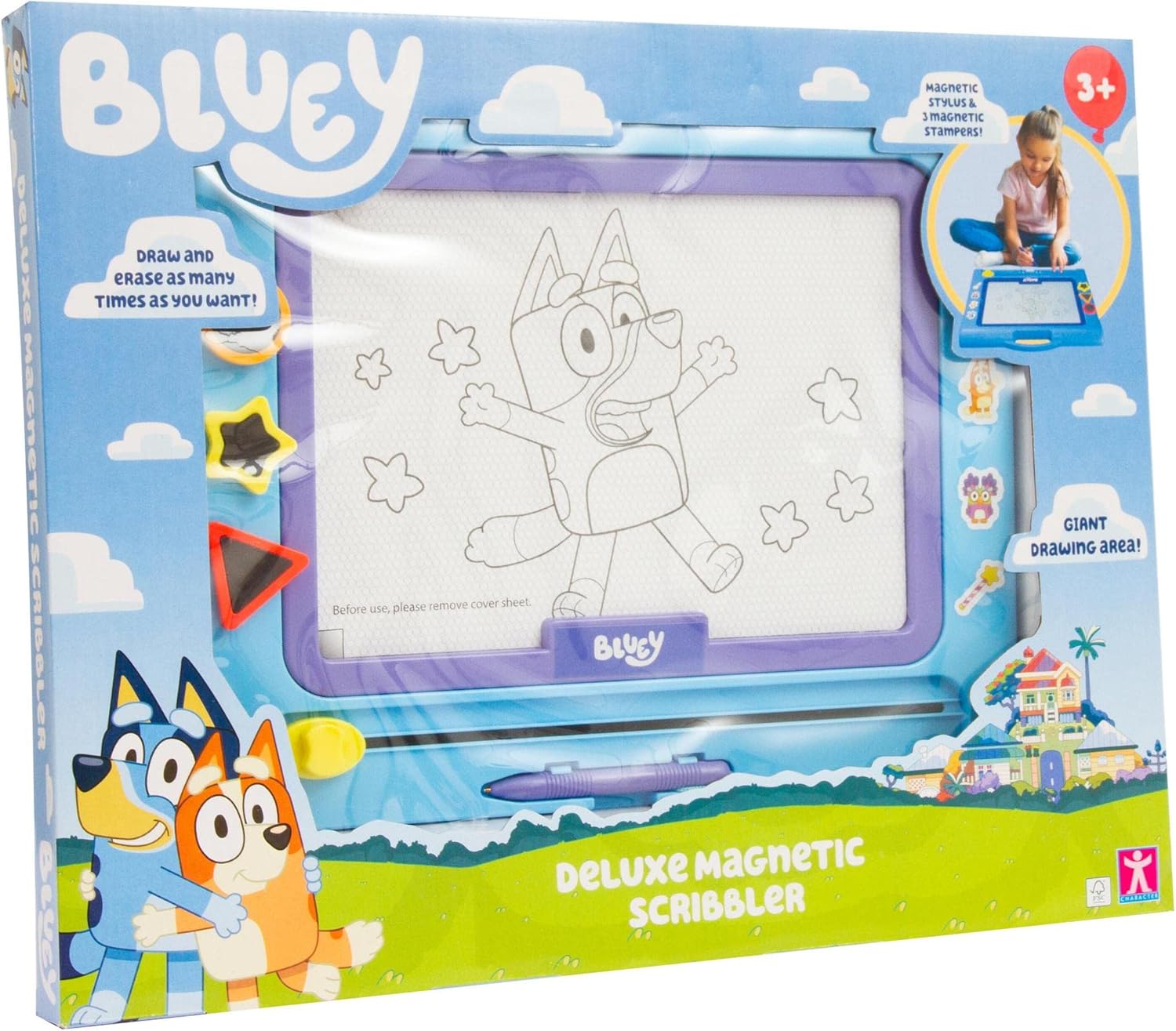 Bluey: Giochi Preziosi - Lavagnetta Magnetica Deluxe