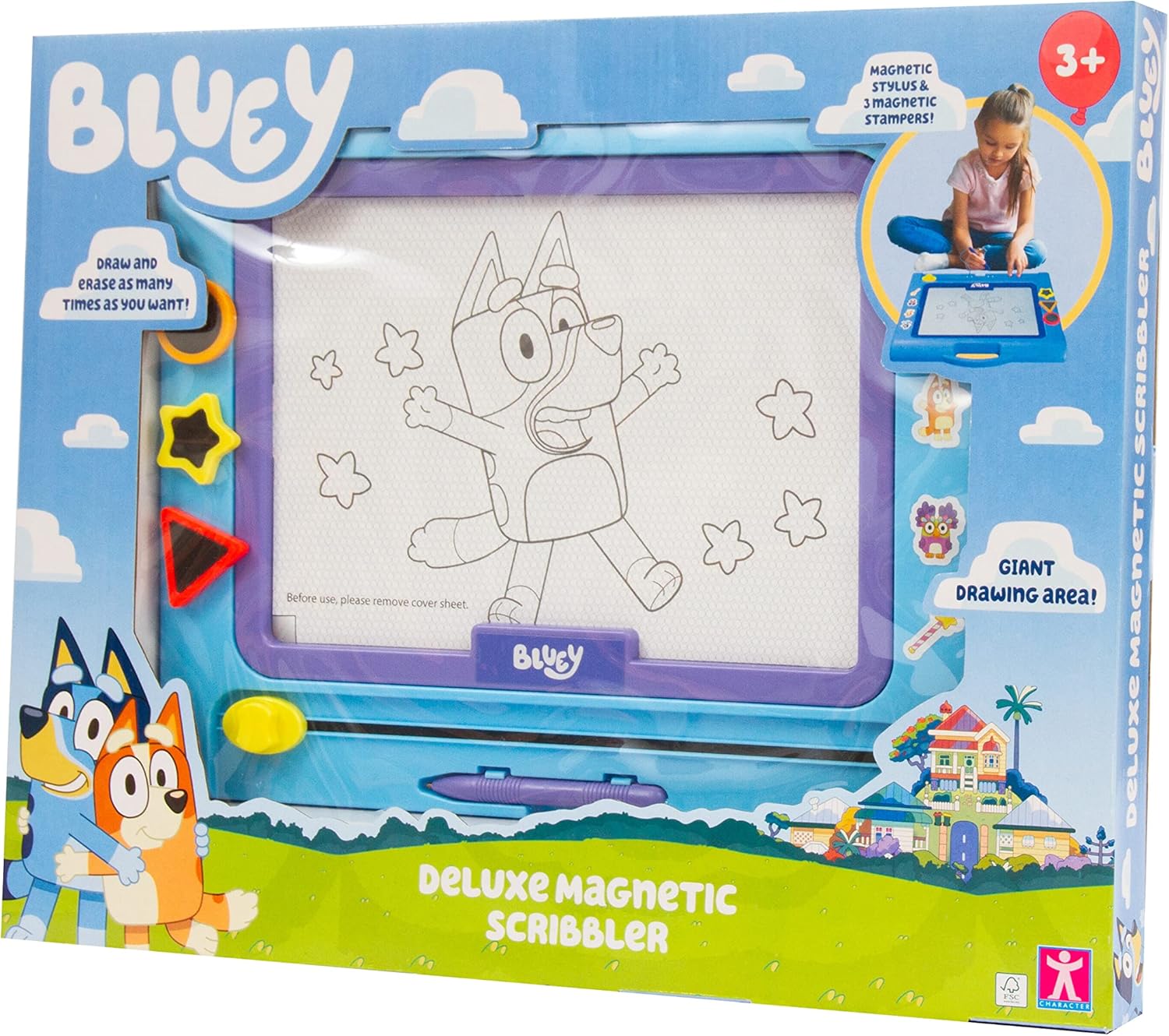 Bluey: Giochi Preziosi - Lavagnetta Magnetica Deluxe