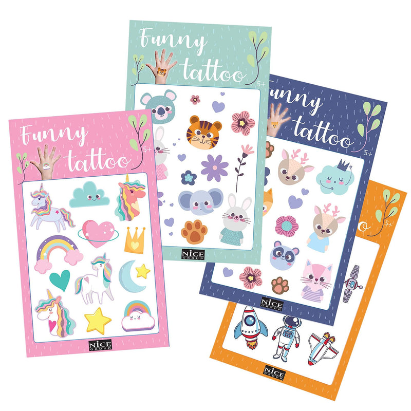 Nice Group Creative Funny Tattoo, 1 Set of Removable Tattoos for Children