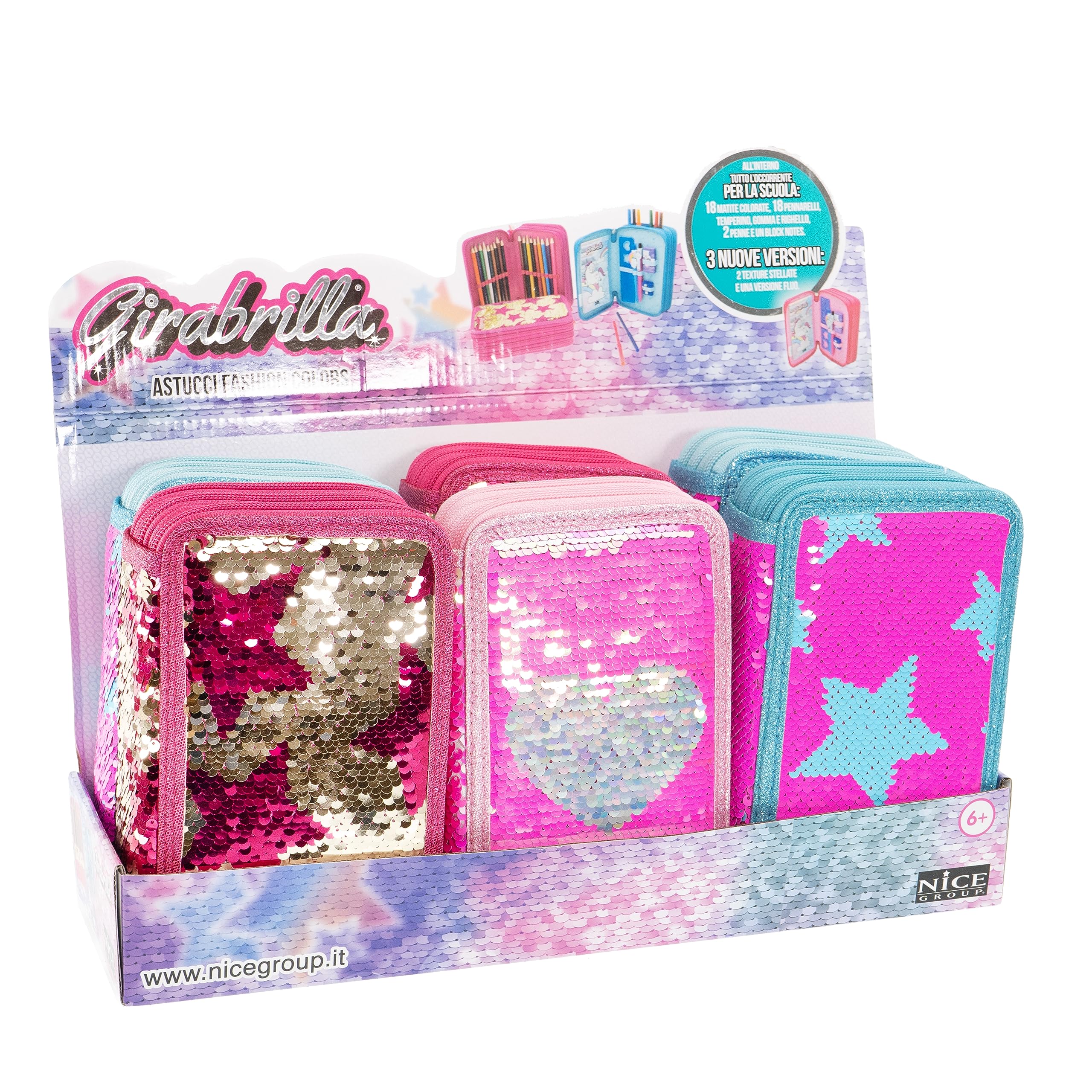 GIRABRILLA Pencil CASE, assorted colors