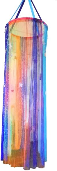 Creative Nice Group Tenda dello Spazio, Crea la Space Canopy con Tulle Che Si Illumina e Decora PON, Adesivi Glitterati, Nastri in Raso, Multicolore, 02818