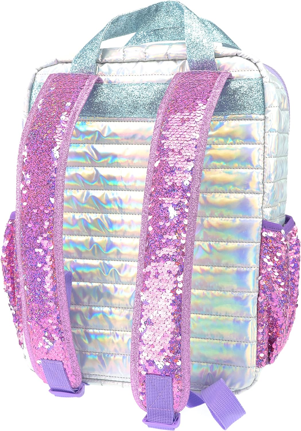 Girabrilla -Nice Group Puffer Glam School Backpack for Girls with Reversible Sequins Pockets, Assorted Color, One Size, 19001
