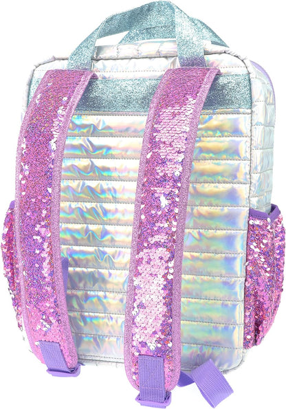 Girabrilla -Nice Group Puffer Glam School Backpack for Girls with Reversible Sequins Pockets, Assorted Color, One Size, 19001