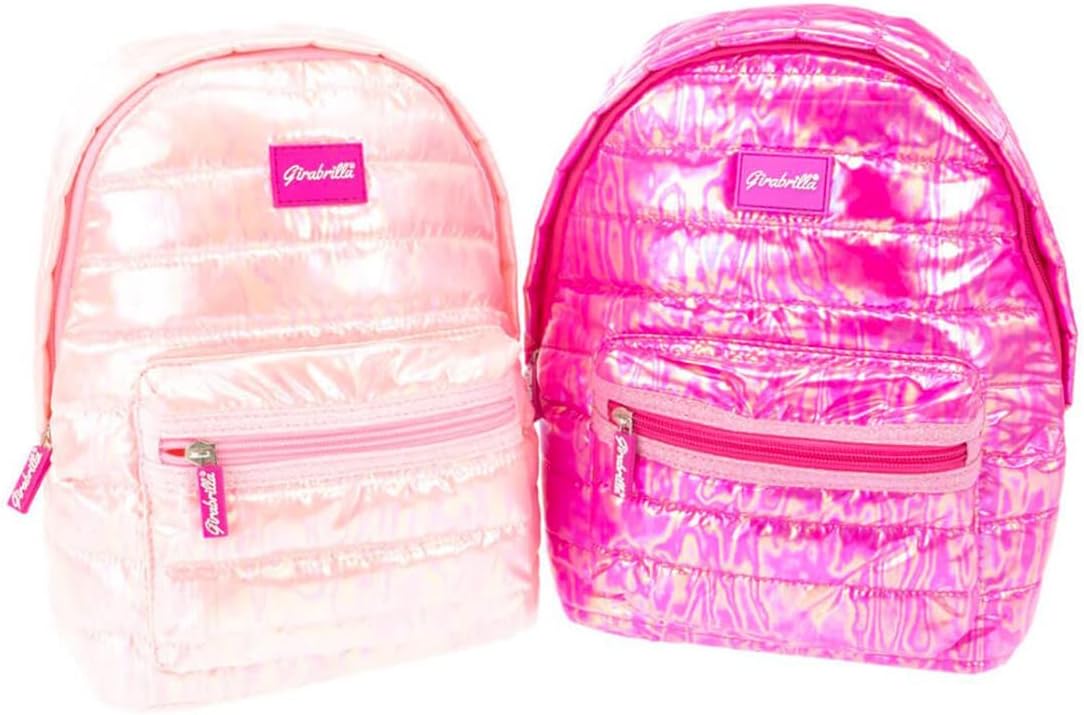 Girabrilla - Nice Group Puffer Backpack for Girls with Pockets, Random Color, Assorted, One Size, 19009