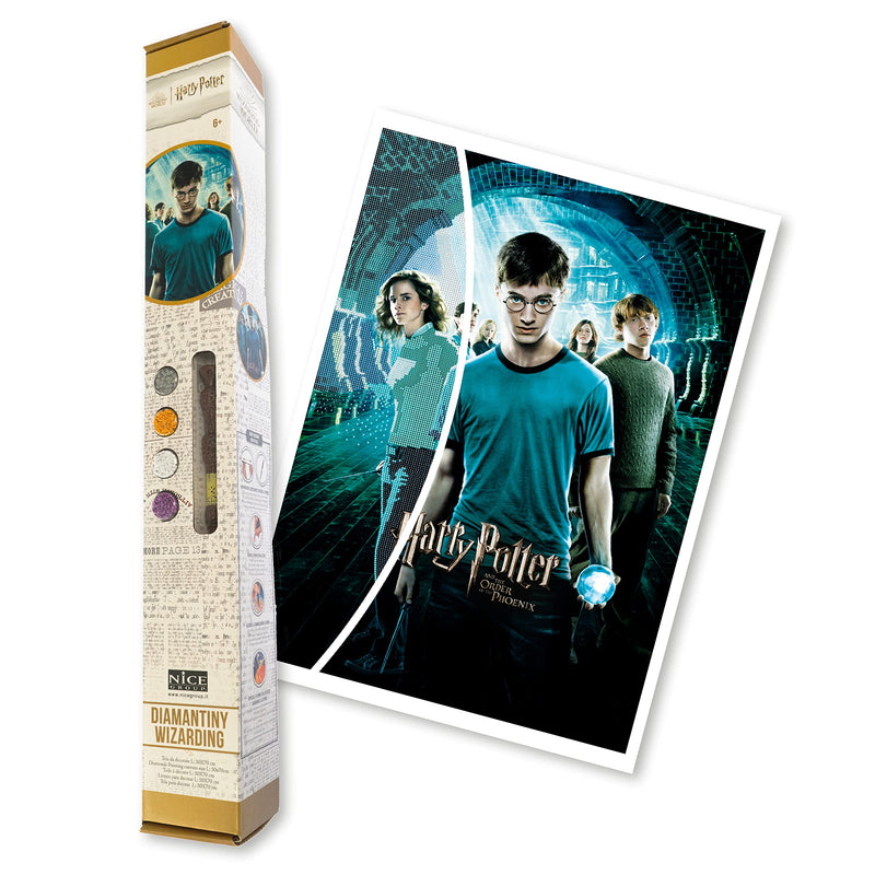 DIAMANTINY Harry Potter – Wizarding Art Big – Mosaic Craft Kit, Crystal Art, Diamond Painting, 1 Canvas 50 x 70 cm Assorted Random