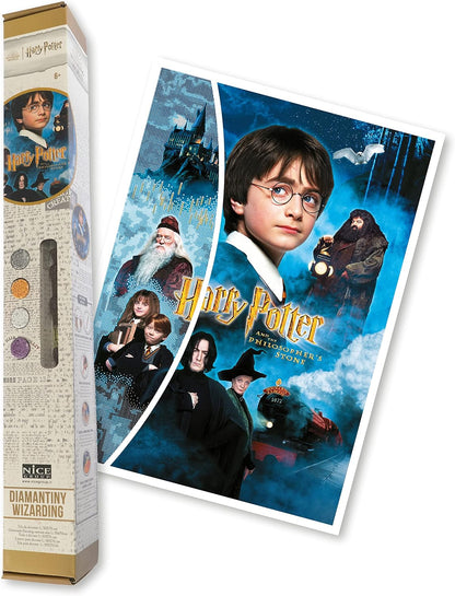 DIAMANTINY Harry Potter – Wizarding Art Big – Mosaic Craft Kit, Crystal Art, Diamond Painting, 1 Canvas 50 x 70 cm Assorted Random