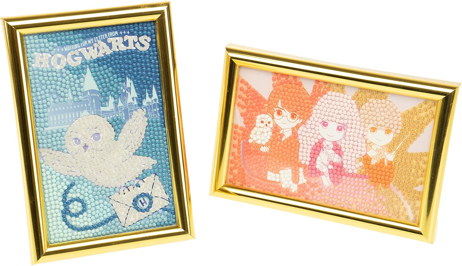 DIAMANTINY Harry Potter – Wizarding Deco Frames – Create Mosaic Kit, Crystal Art, Diamond Painting, 2 Paintings to Decorate with Gems - cod 21102