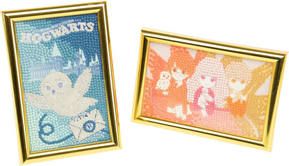 DIAMANTINY Harry Potter – Wizarding Deco Frames – Create Mosaic Kit, Crystal Art, Diamond Painting, 2 Paintings to Decorate with Gems - cod 21102