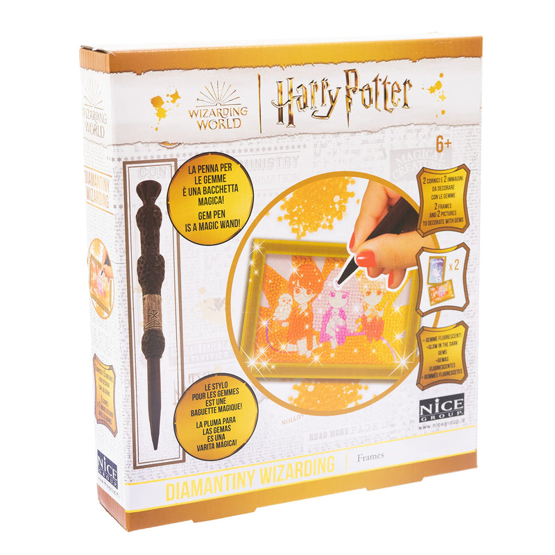 DIAMANTINY Harry Potter – Wizarding Deco Frames – Create Mosaic Kit, Crystal Art, Diamond Painting, 2 Paintings to Decorate with Gems - cod 21102