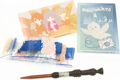 DIAMANTINY Harry Potter – Wizarding Deco Frames – Create Mosaic Kit, Crystal Art, Diamond Painting, 2 Paintings to Decorate with Gems - cod 21102