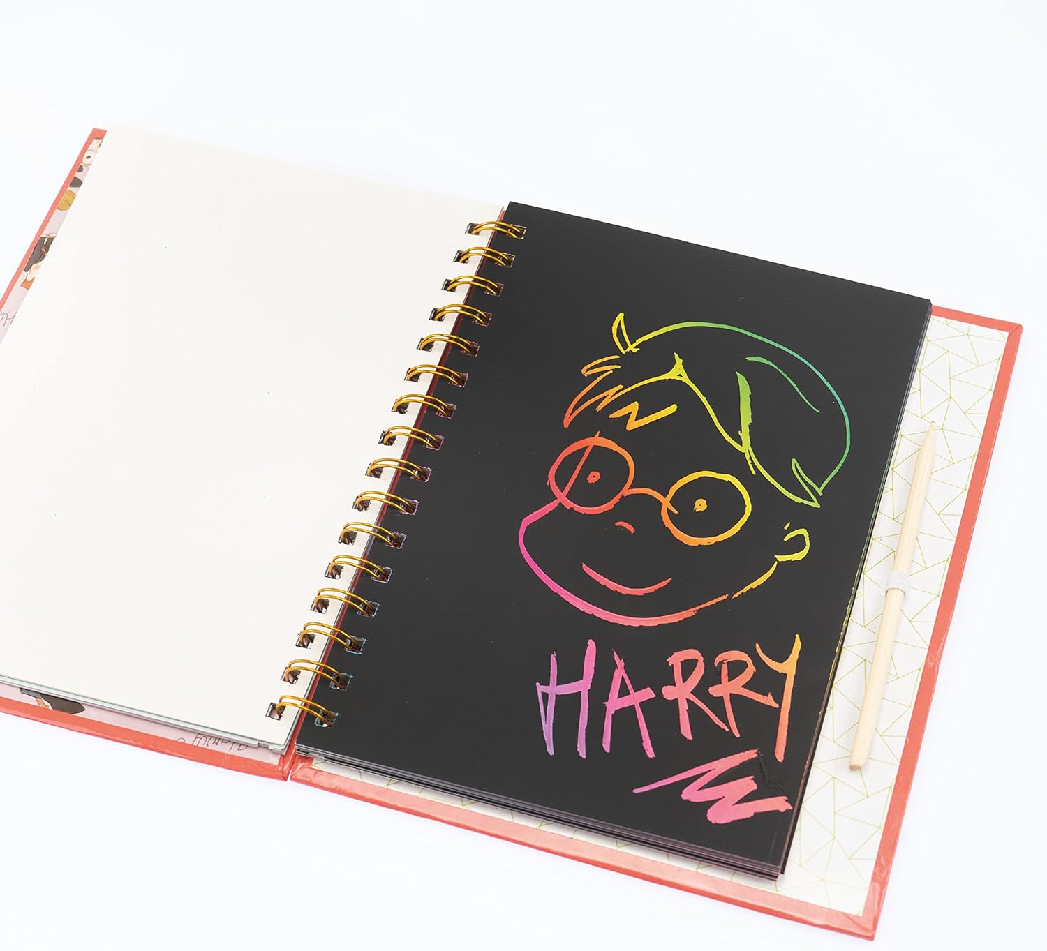 Nice Group 21109 Harry Potter Scratch, Book with Cartoon Wizards to Discover and Pages to Write, Multicolor, Taglia Unica