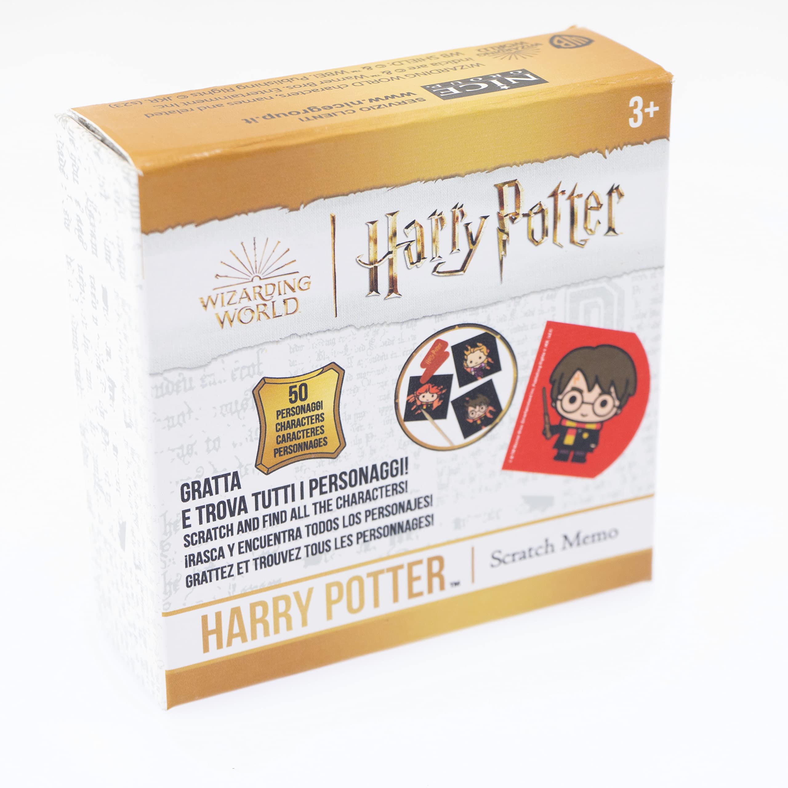 Nice Group - Harry Potter Scratch Memo - 50 Cards with Hogwarts Characters to Discover - cod 21110