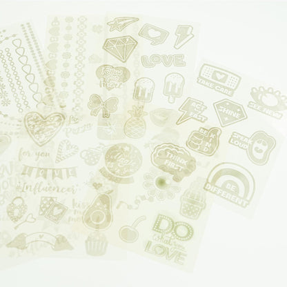 Nice Group Influencer Set Glitter Tattoo Set mit Tattoos und Glitzerpulver für Kinder, mehrfarbig, Unica (92021