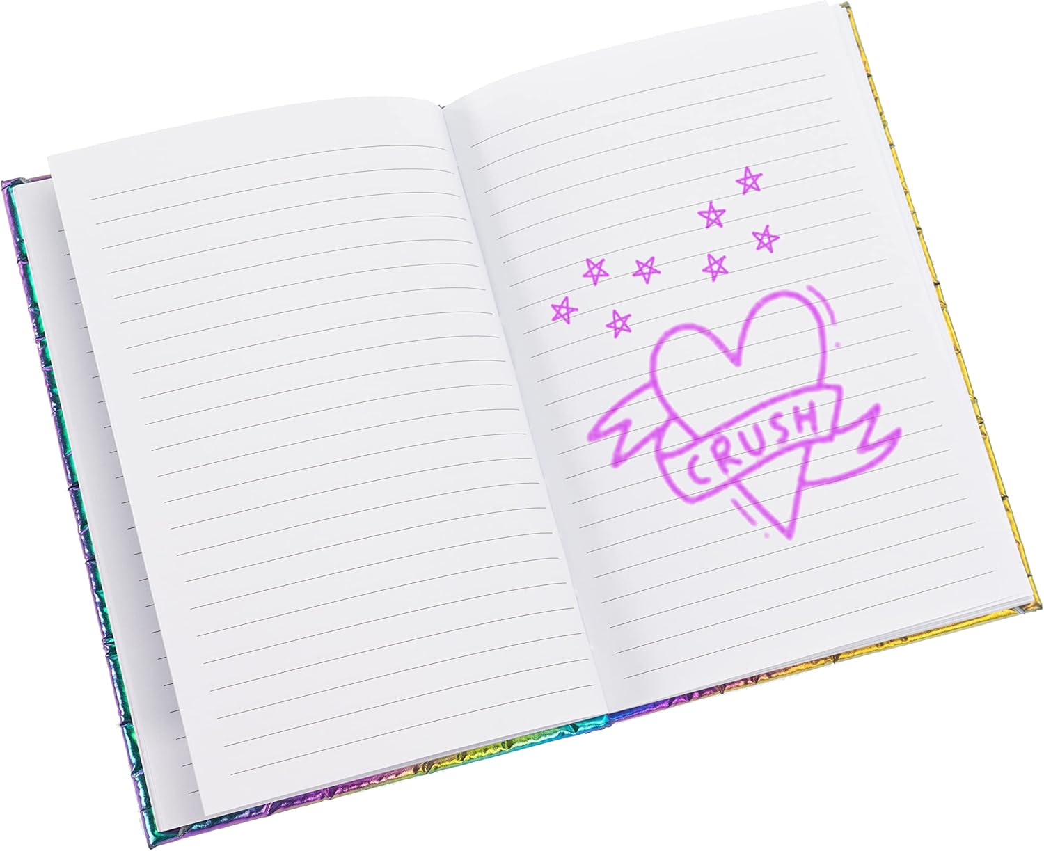 Nice Group Influencer Fashion Diary, Diario para Escribir Forrado en Tela Suave, Color Rosa, Taglia Unica (92053