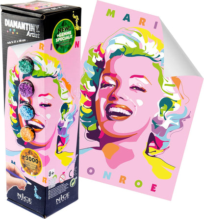 DIAMANTINY Artist Assortimento Small 21x30-Attività Crystal Art, Diamond Painting Kit, 1 Lienzo Surtido, Multicolor, (Nice Group 96500