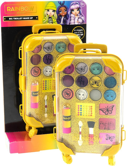 RAINBOW HIGH Big Trolley Make Up, Children's Makeup Set with Eyeshadows, Lip Gloss and Gems 3D - Nice Group