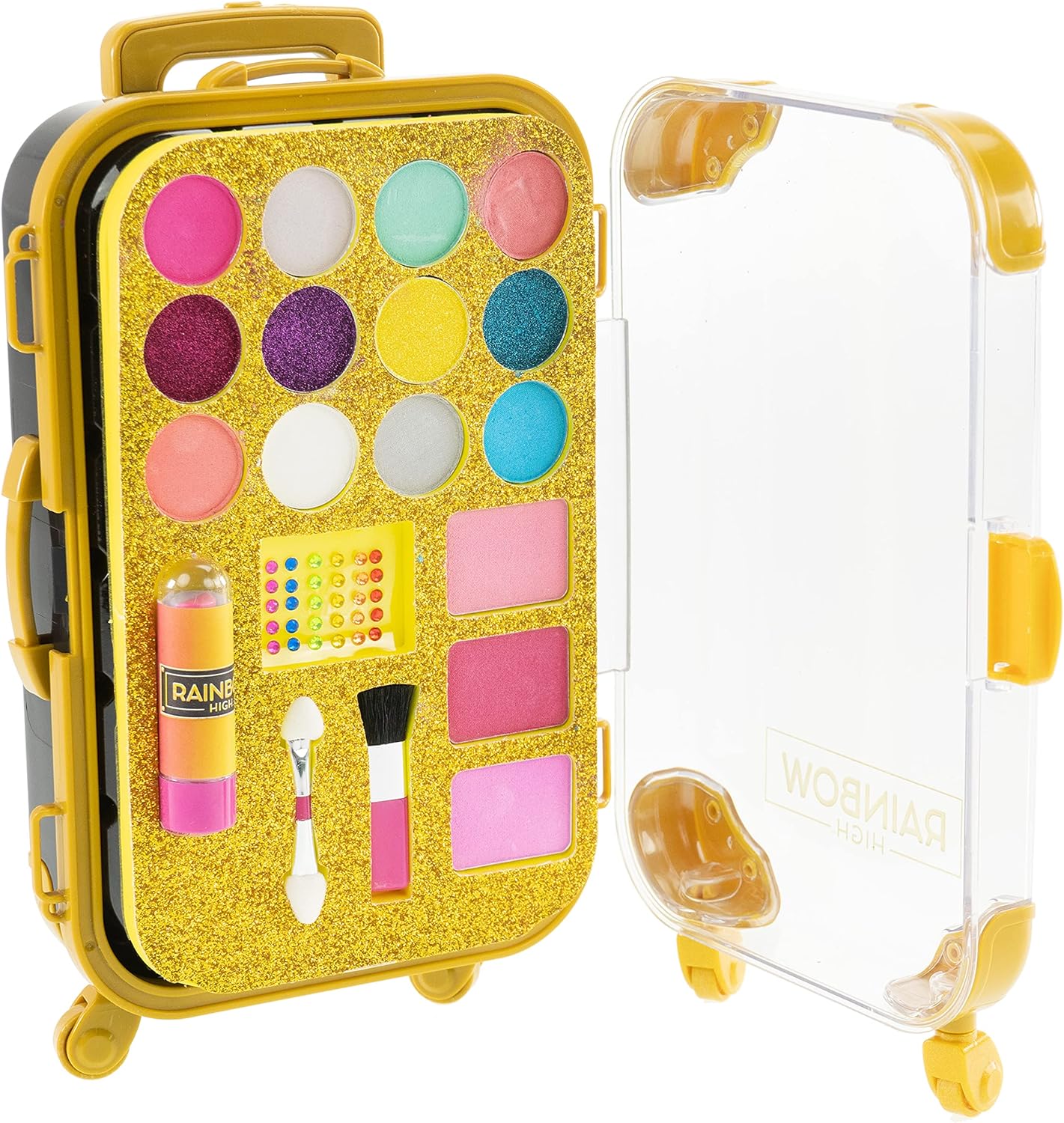 RAINBOW HIGH Big Trolley Make Up, Children's Makeup Set with Eyeshadows, Lip Gloss and Gems 3D - Nice Group