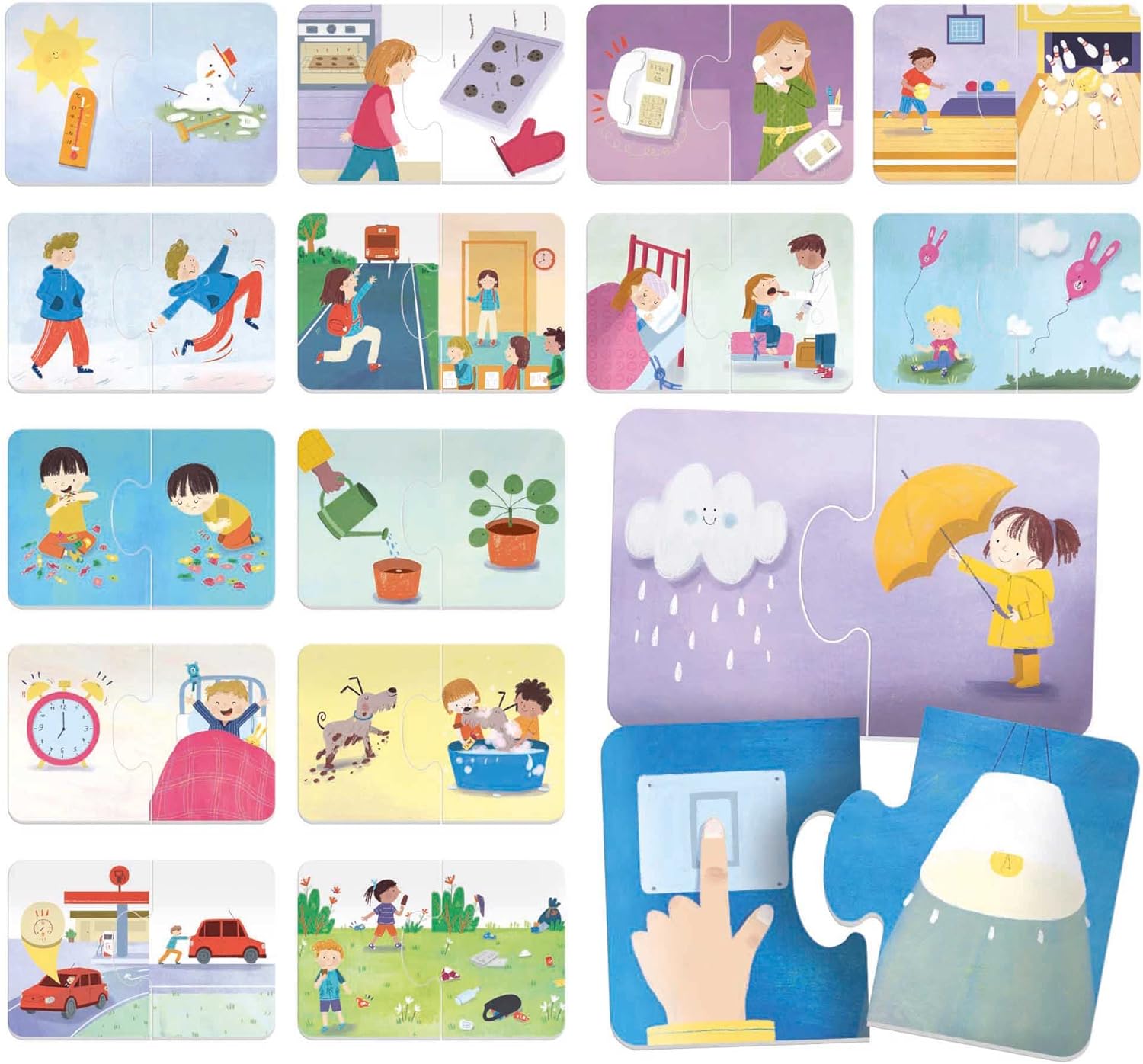 Headu-Lo que Sucede Italy Juego Educativo, Multicolor, Medium (15AF6D8059