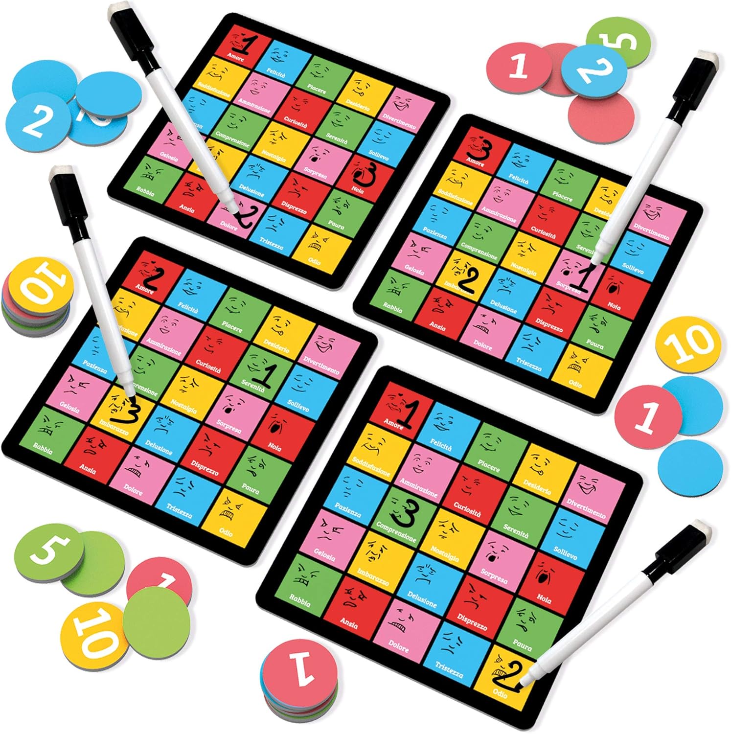 Ludic - Feeling - Family Society Game, Multicolor