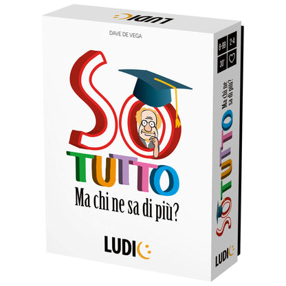 Ludic I Know Everything But Who Knows More? It27767 Family Game for 2-4 Players Made in Italy