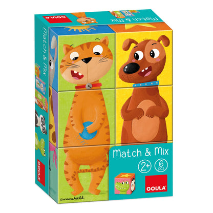 Goula 53468 Stackable Cube Puzzle Ages 2 and Up, multicoloured