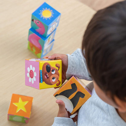 Goula 53468 Stackable Cube Puzzle Ages 2 and Up, multicoloured
