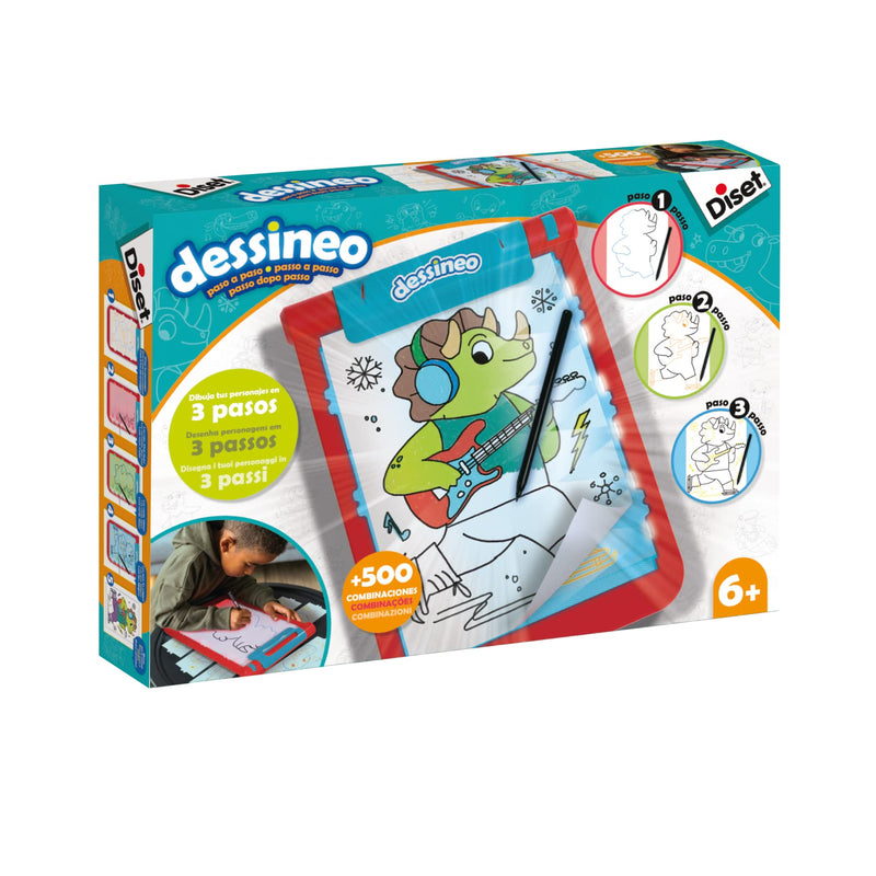 Diset Dessineo Personaggi Giocattolo educativo per imparare a disegnare i personaggi per bambini dai 6 anni