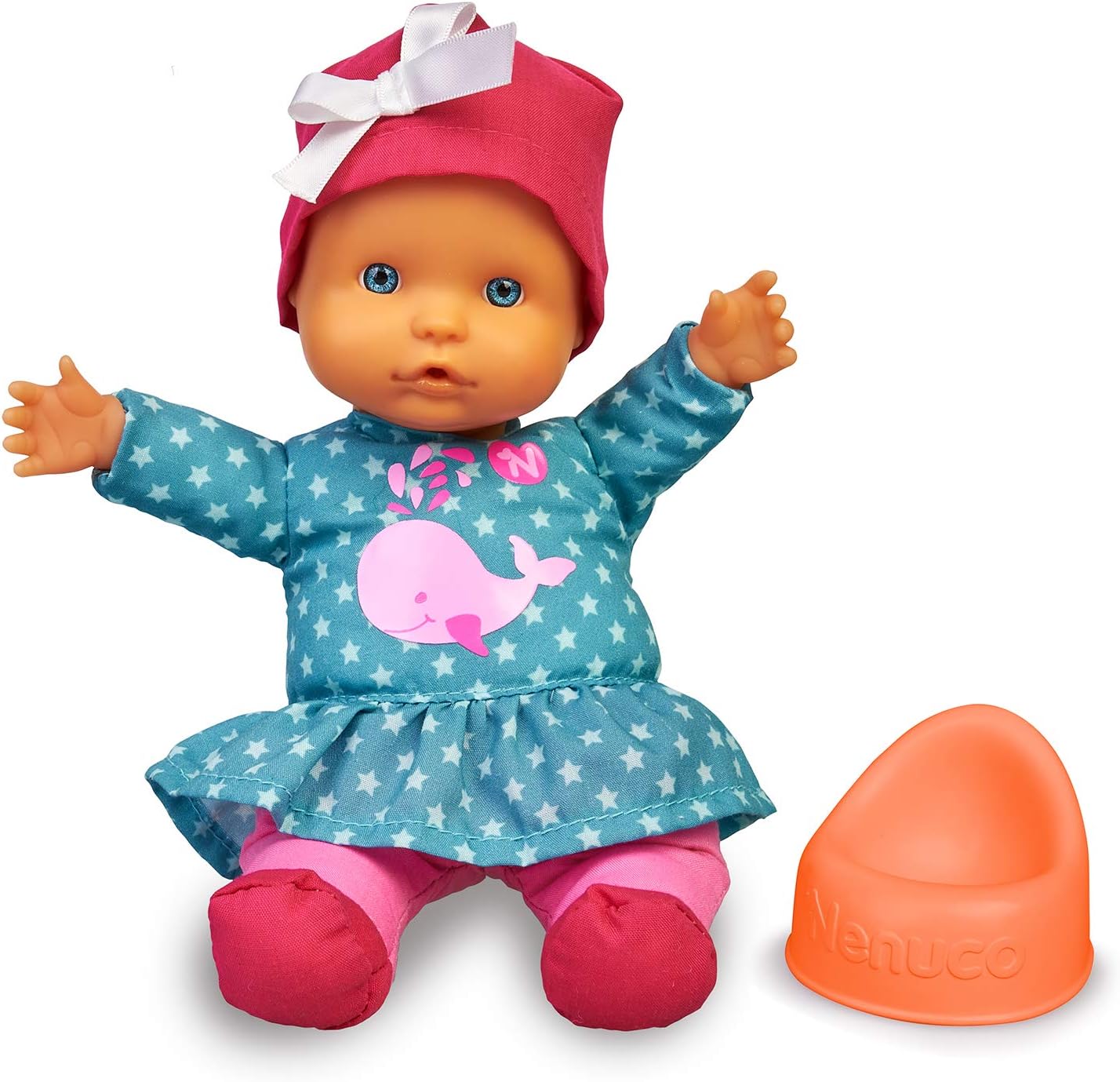 Nenuco - Baby Talks Spielzeugpuppe | Mit Tönen, Inklusive Orinal - Für Kinder ab 1 Jahr - Spielzeug Puppe, Puppen mit Zubehör