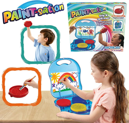 Goliath- Paintsation Pintura Que No Gotea. En maletín para Llevar a Cualquier Parte. Incluye Arte niñas. A Partir de 3 años. Actividades Creativas, Multicolor (920869