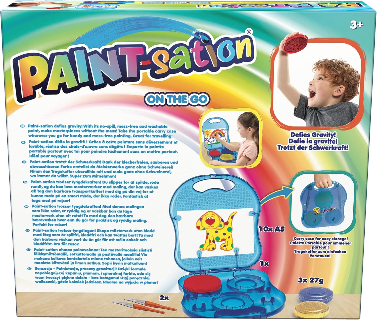 Goliath- Paintsation Pintura Que No Gotea. En maletín para Llevar a Cualquier Parte. Incluye Arte niñas. A Partir de 3 años. Actividades Creativas, Multicolor (920869